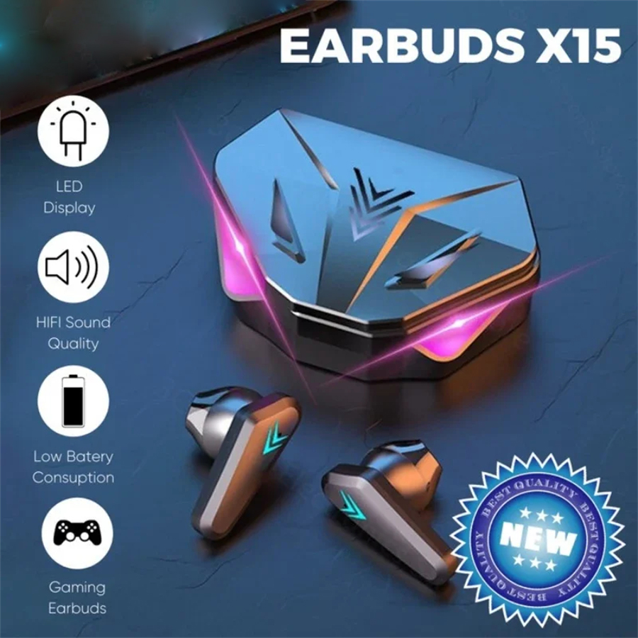 Esports Gaming Headset - X15 TWS Wireless Earphone Bluetooth Headphone