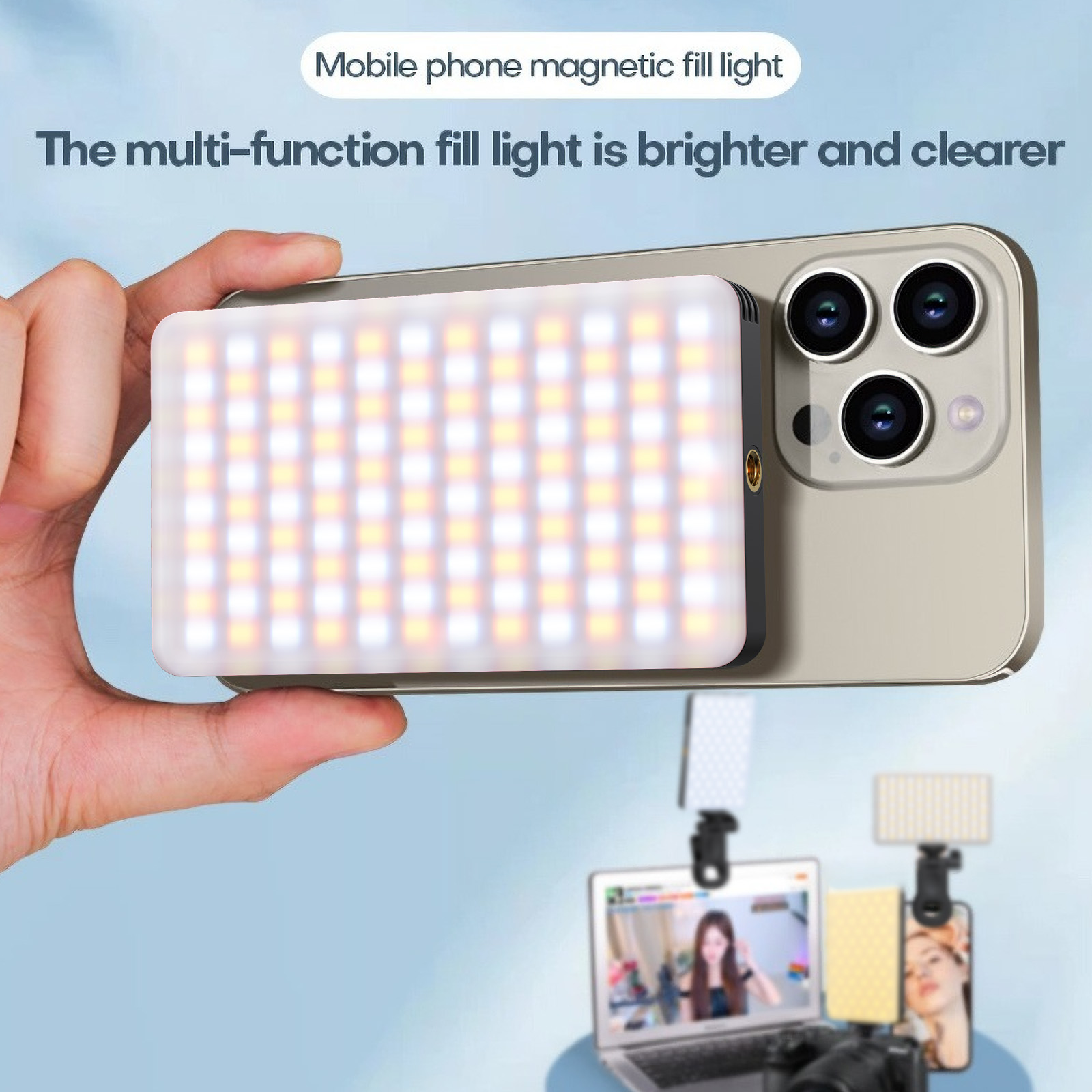 Magnetic Phone Fill Light Dual - Led Light Panel Stream 评论和价格