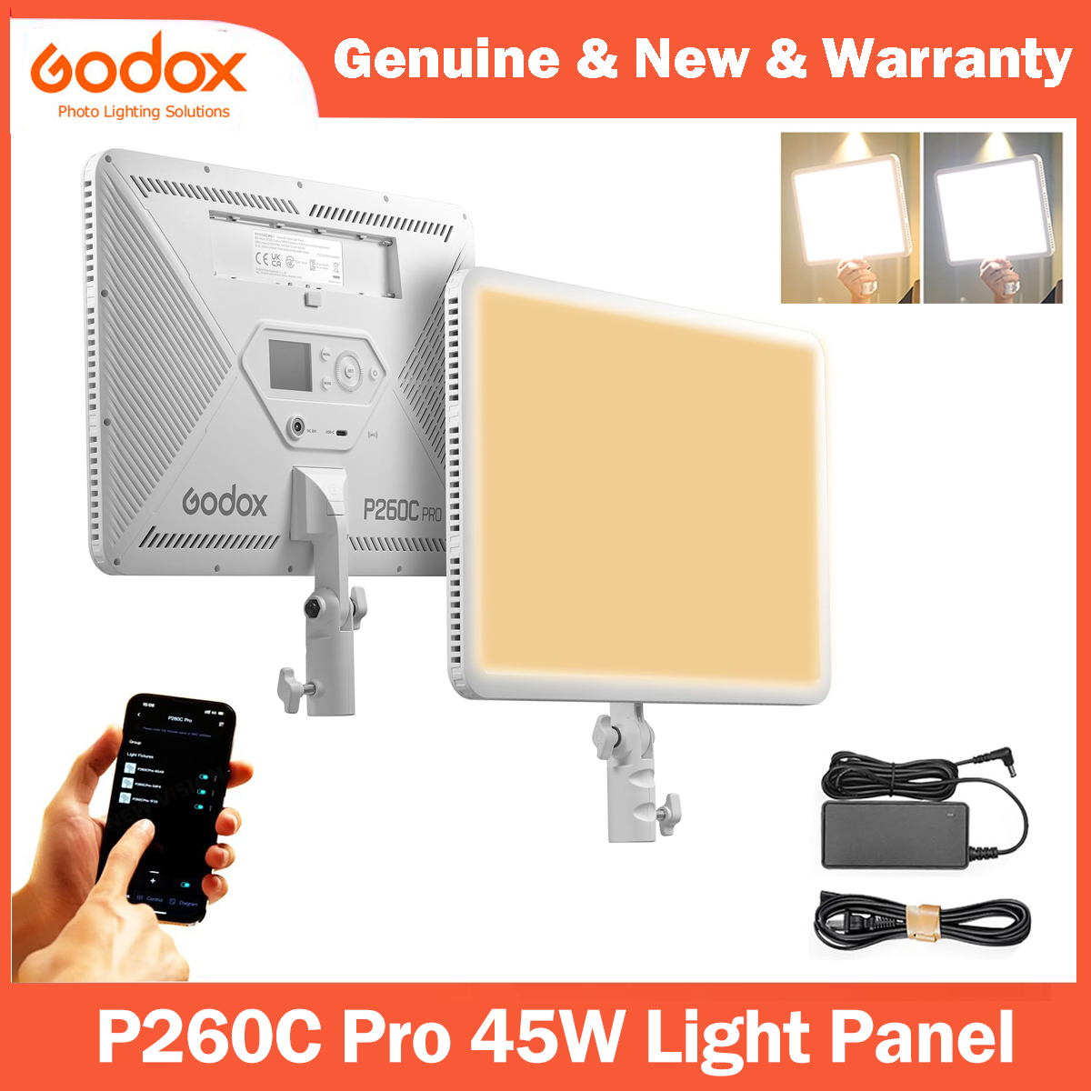 Godox P260C Pro LED Video Ligh - Led Light Panel Stream 评论和价格