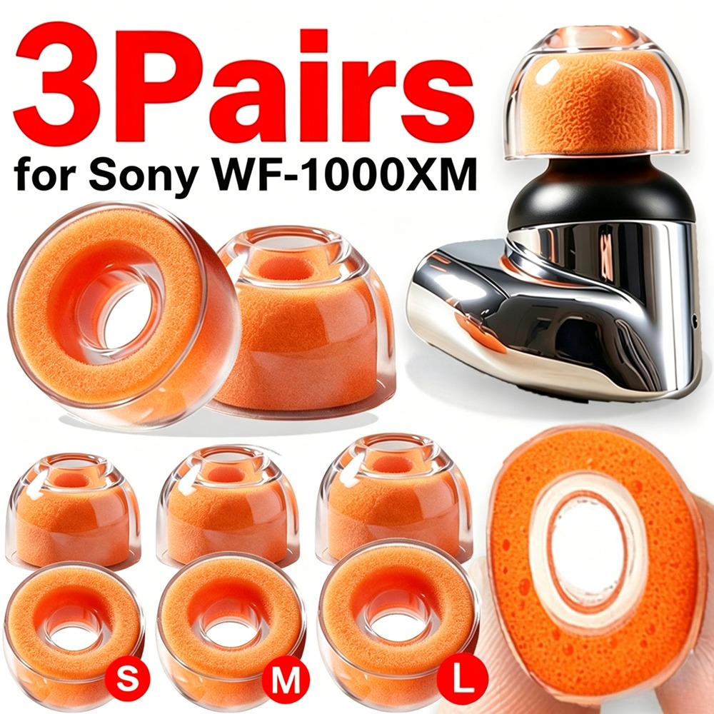 1-3Pairs for Sony WF-1000XM6/5 - Sound Dampening Foam 评论和价格